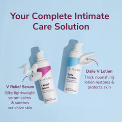 Kindra Daily V Lotion nighttime routine for comfortable daily care