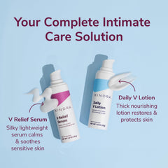 Kindra V Serum sensory-relief focus suggests calming, soothing rituals.