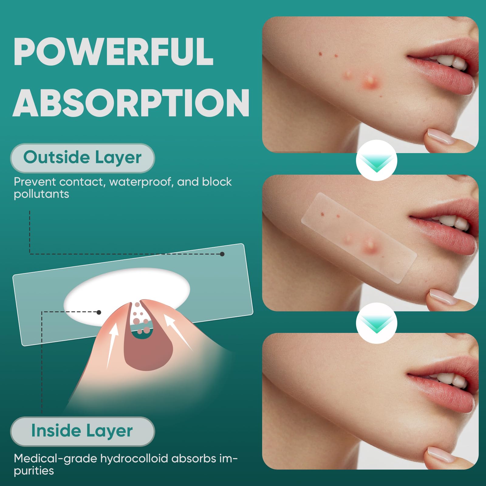 Kindshine patches worn under makeup for discreet daytime use.