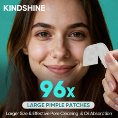 Kindshine vegan cruelty-free patch material emphasizes gentle daily use.