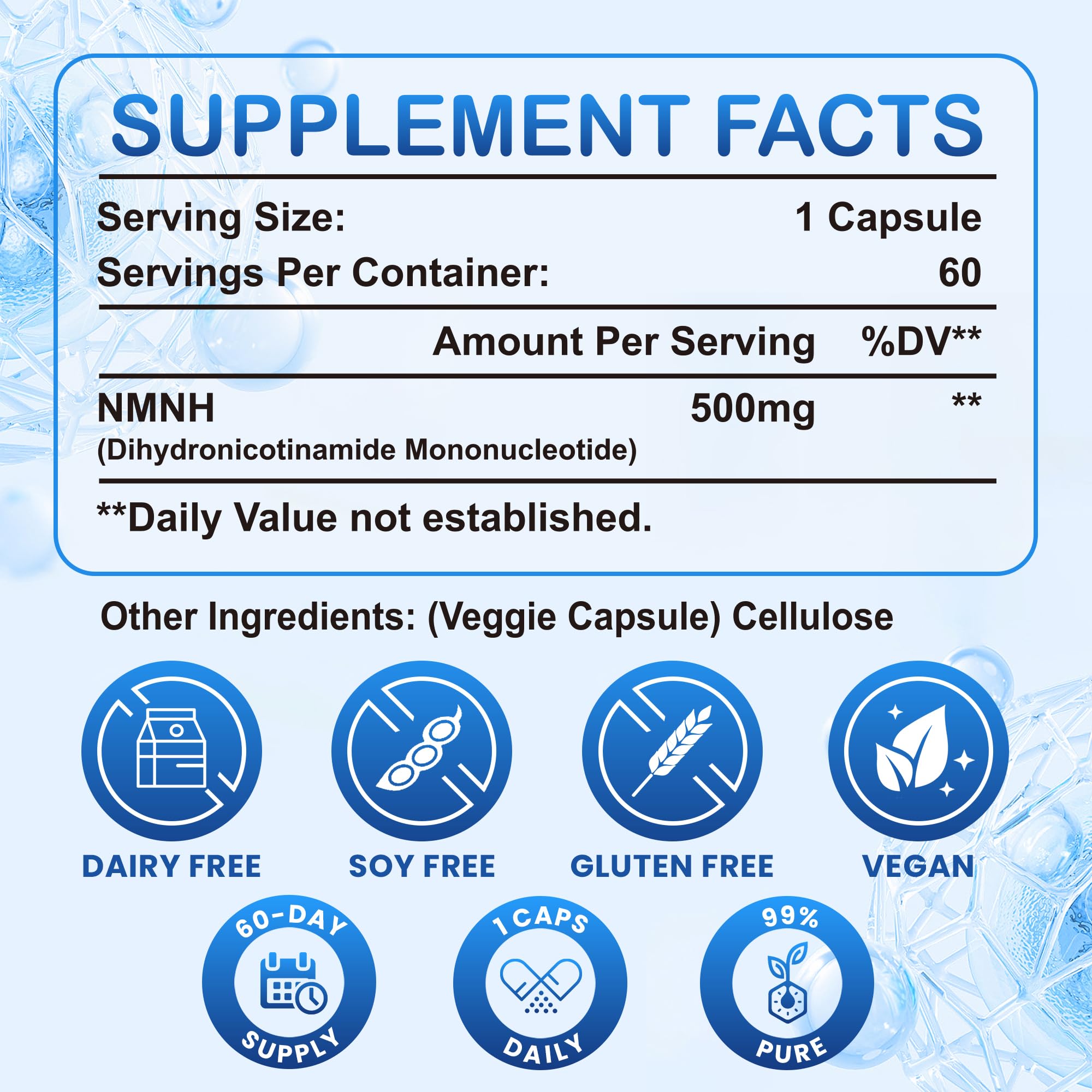 Light-resistant bottle packaging highlighting 2-year stability