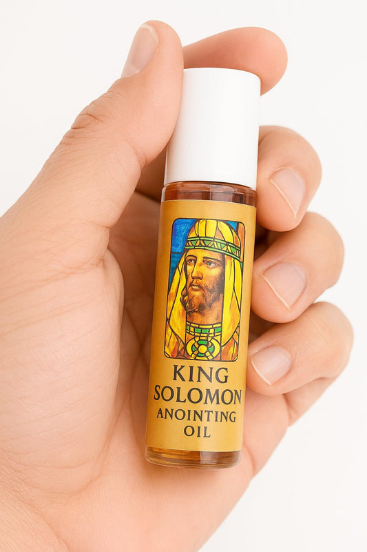 King Solomon Anointing Oil 10ml roll-on bottle from Jerusalem, Holy Land