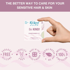 KinKind fragrance-free formula for sensitive scalps and eczema-friendly care.