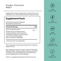 AHCC 750mg capsules for immune support