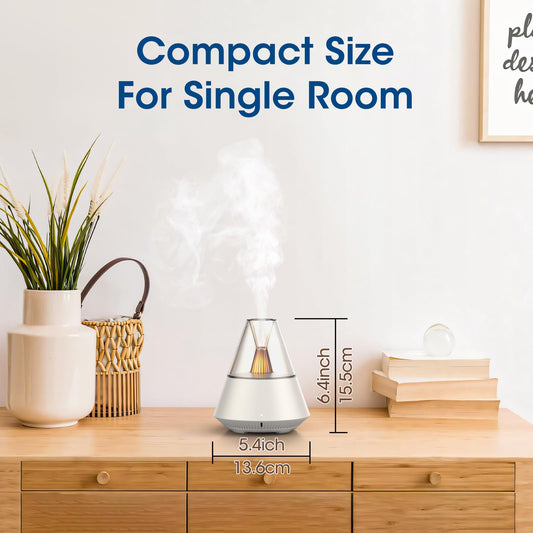 Volcano inspired diffuser design with ambient glow