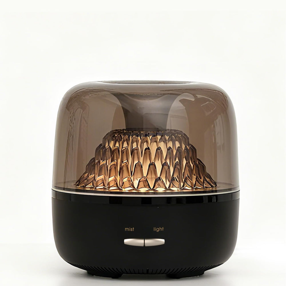 KinYiLO Volcano Mountain essential oil diffuser with 200ml tank and 7-color LED lighting