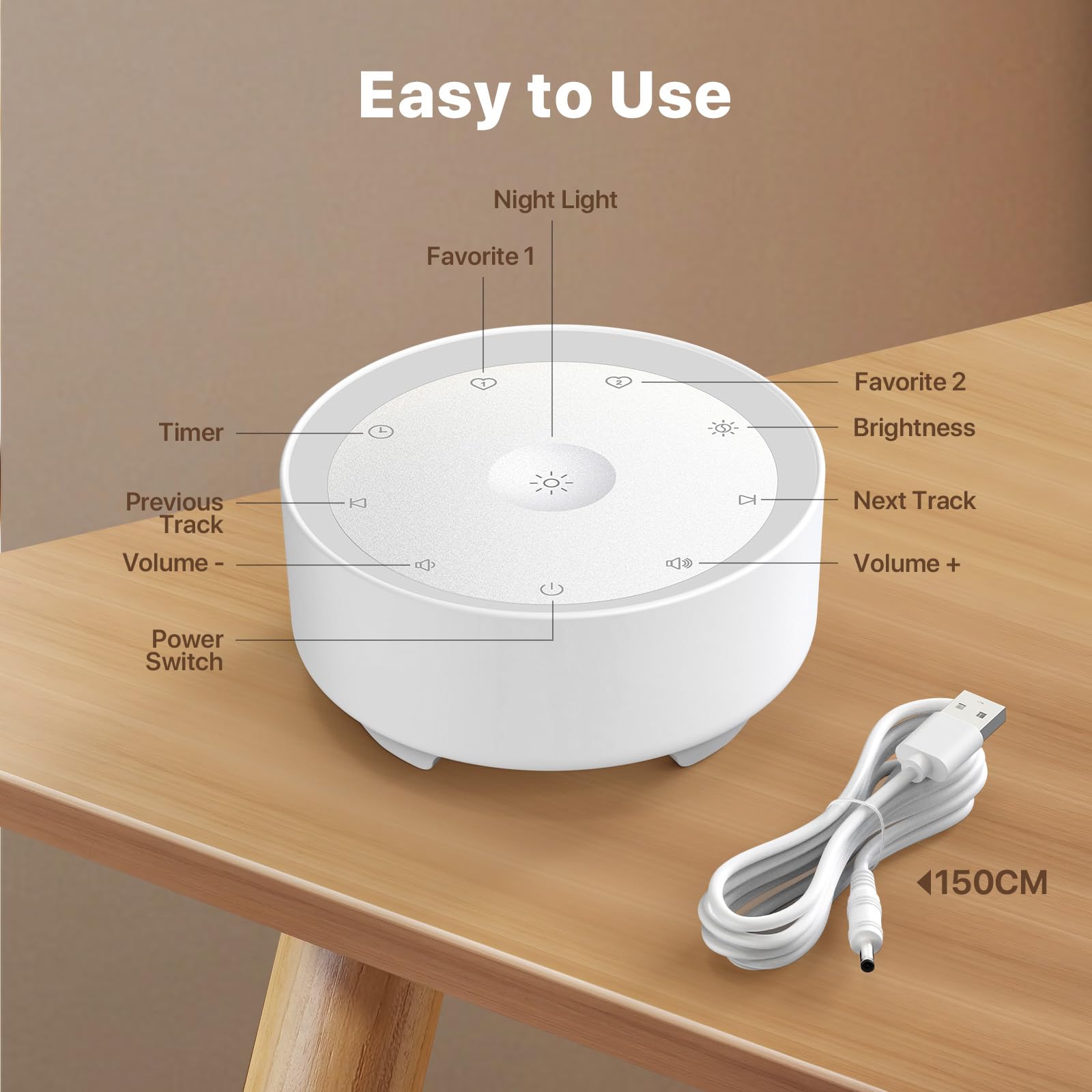 Kipcush travel-friendly size fits nursery, nightstand, or hotel bedside.