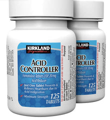 Kirkland Acid Controller 20mg tablets for occasional heartburn relief.