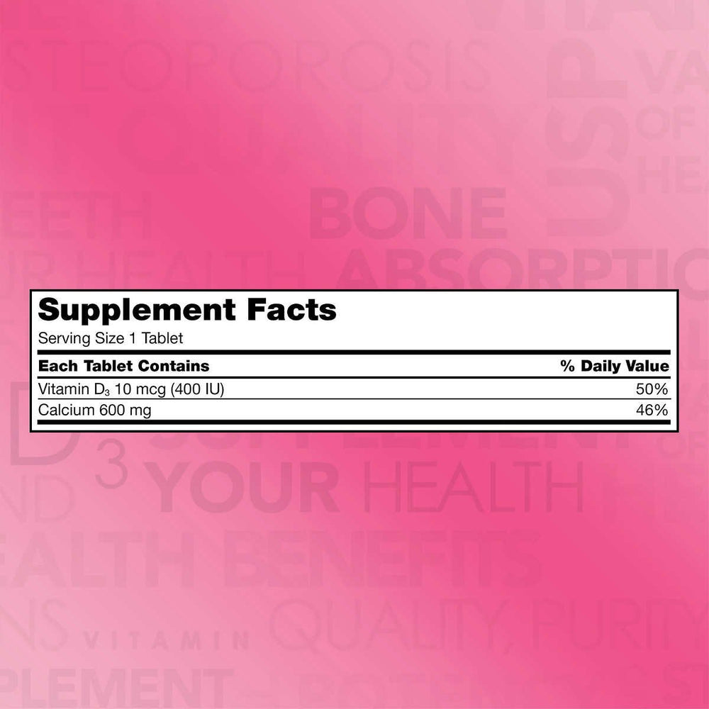 Kirkland Signature Calcium 600 mg with Vitamin D3 bottle and packaging (image 2 of 2)
