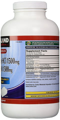 Glucosamine HCI 1500 mg and MSM 1500 mg tablet close-up