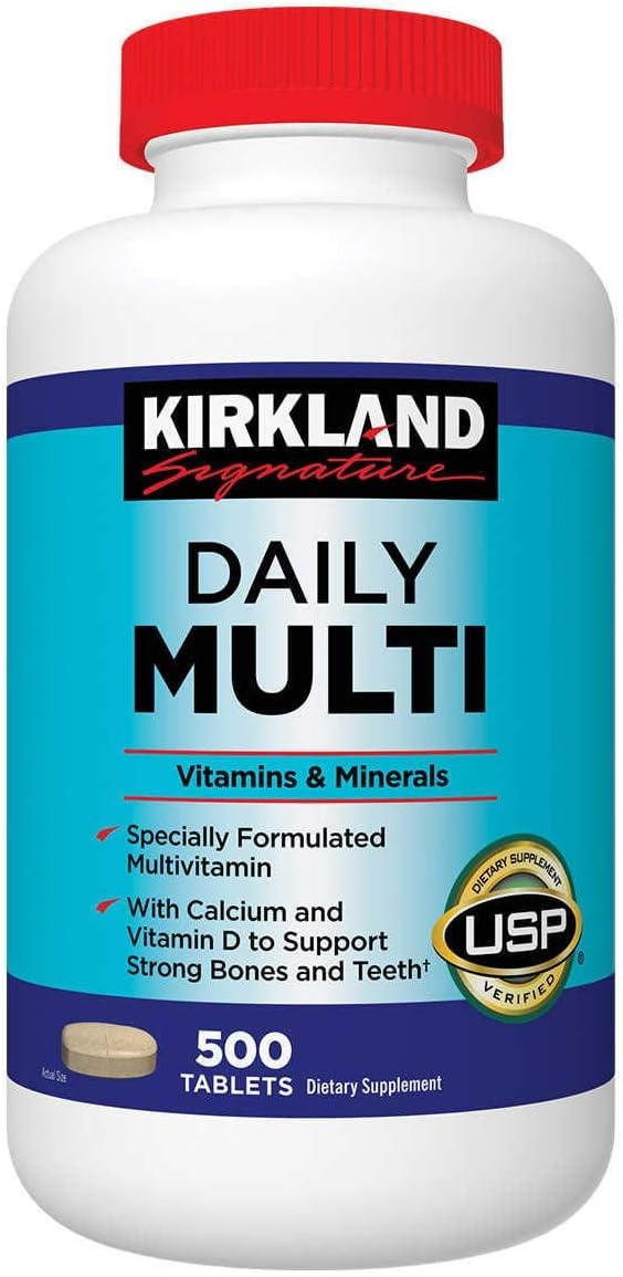 Kirkland Signature Daily Multi 500 Tablets 3-Pack bottle
