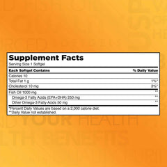 Close-up of Kirkland Signature Omega-3 Fish Oil softgels (1000 mg) from the 2-pack