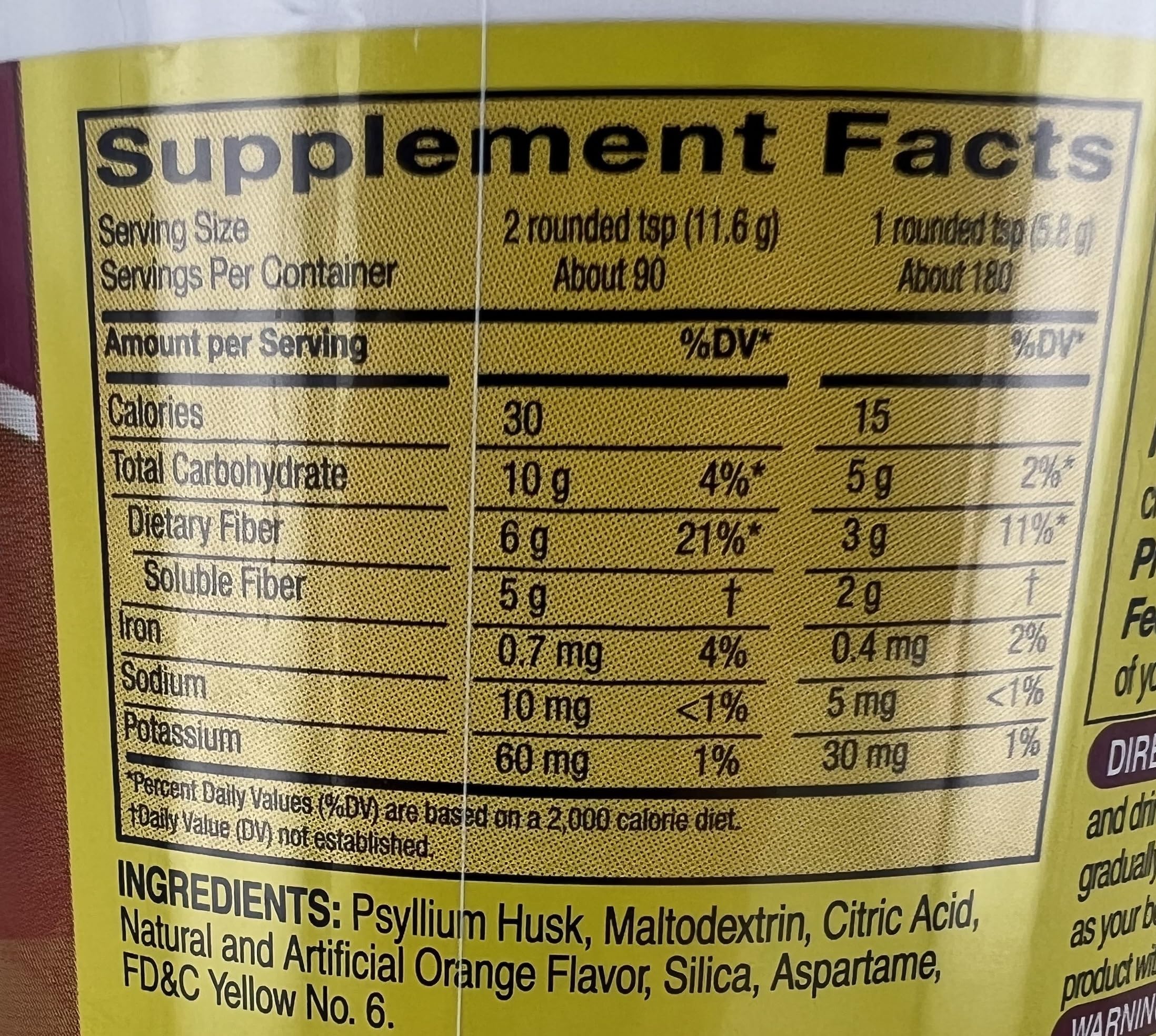 Close-up of Psyllium Fiber Powder with scoop