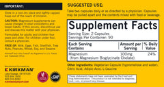 Kirkman Magnesium Bisglycinate Buffered Chelate packaging