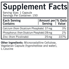 Close-up of zinc picolinate capsules