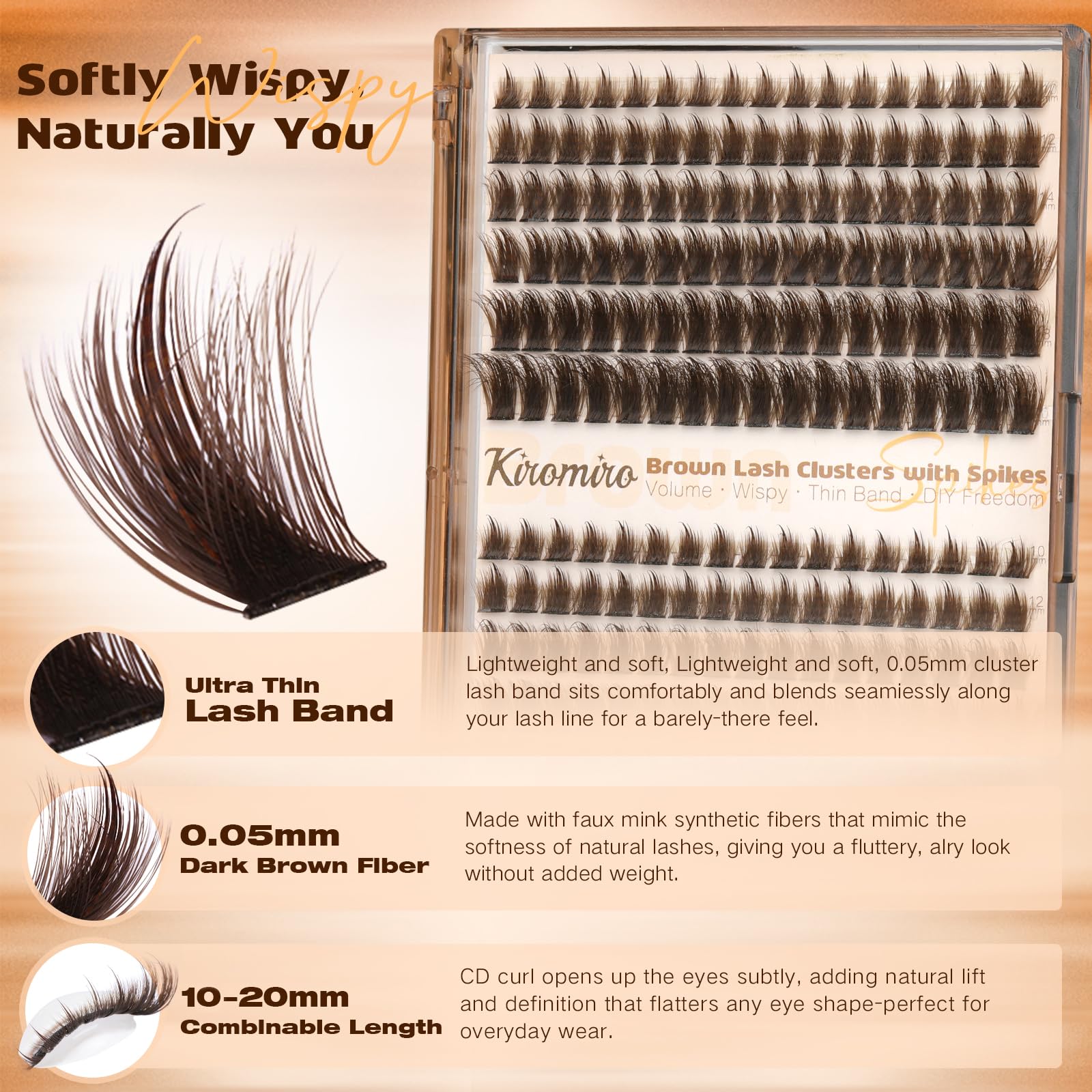 204-piece tray from Kiromiro enables versatile DIY lash styling.