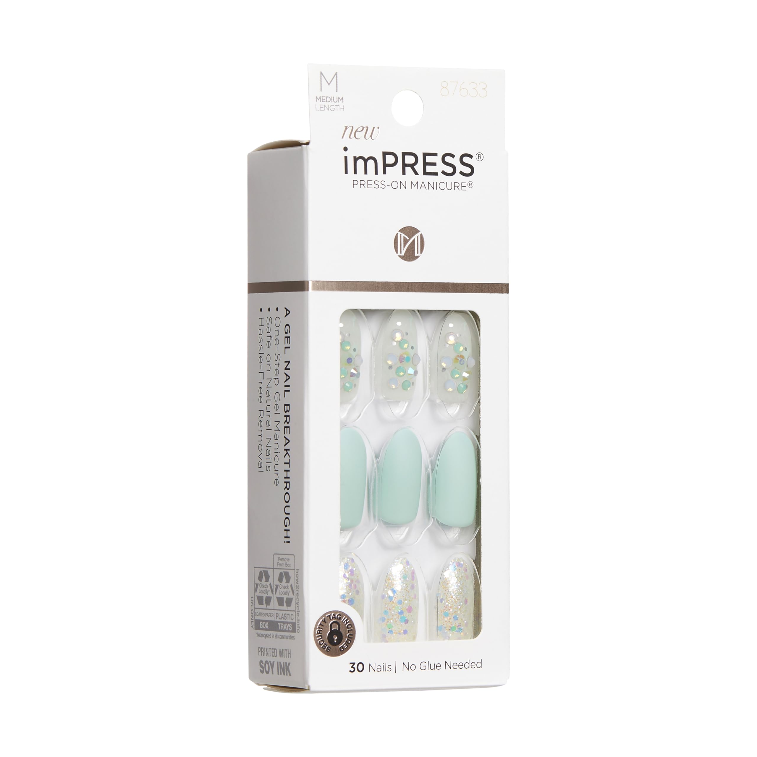 KISS imPRESS Prep Pad and tools for a clean base and precise nail fit.