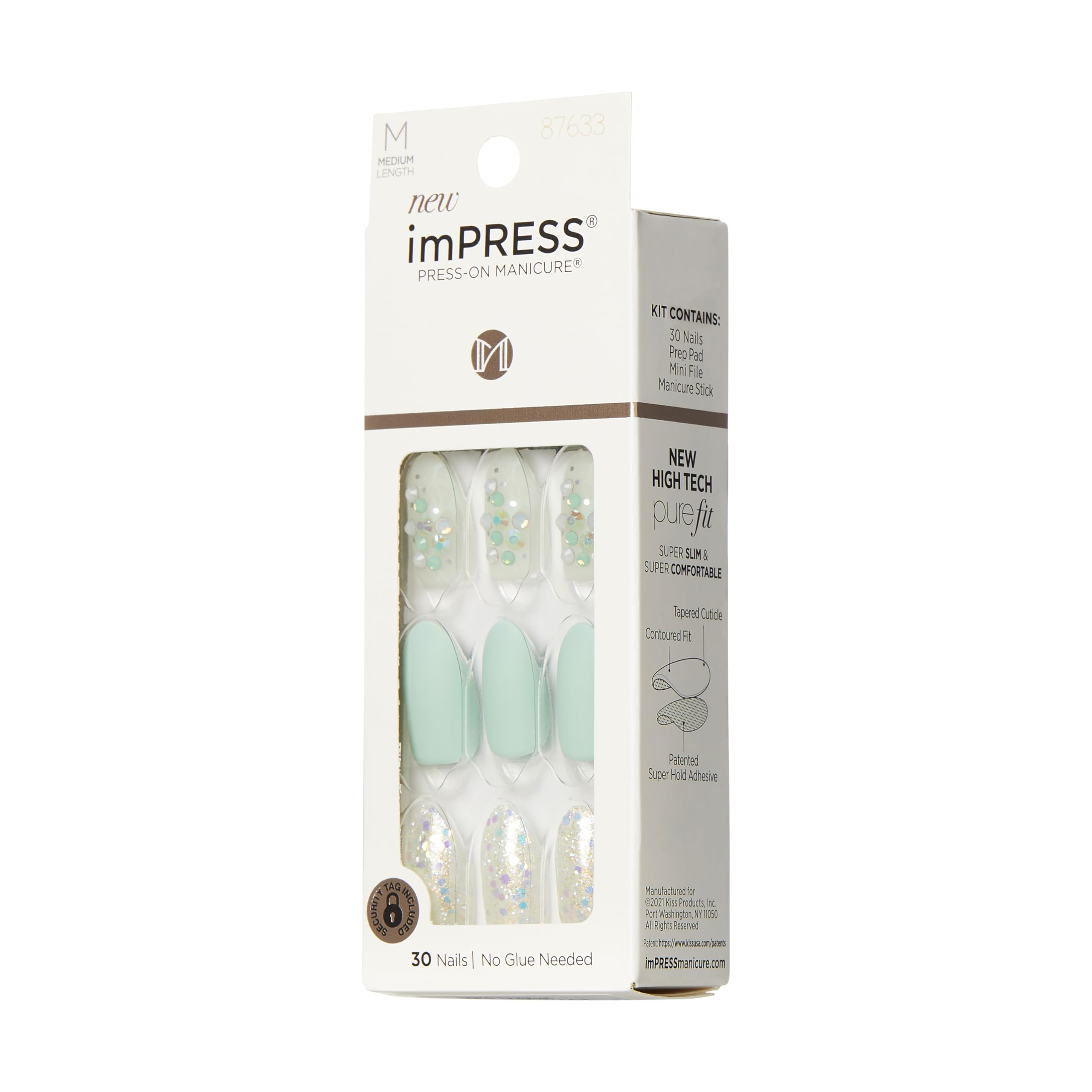 KISS imPRESS Varied sizes kit to customize your manicure at home.