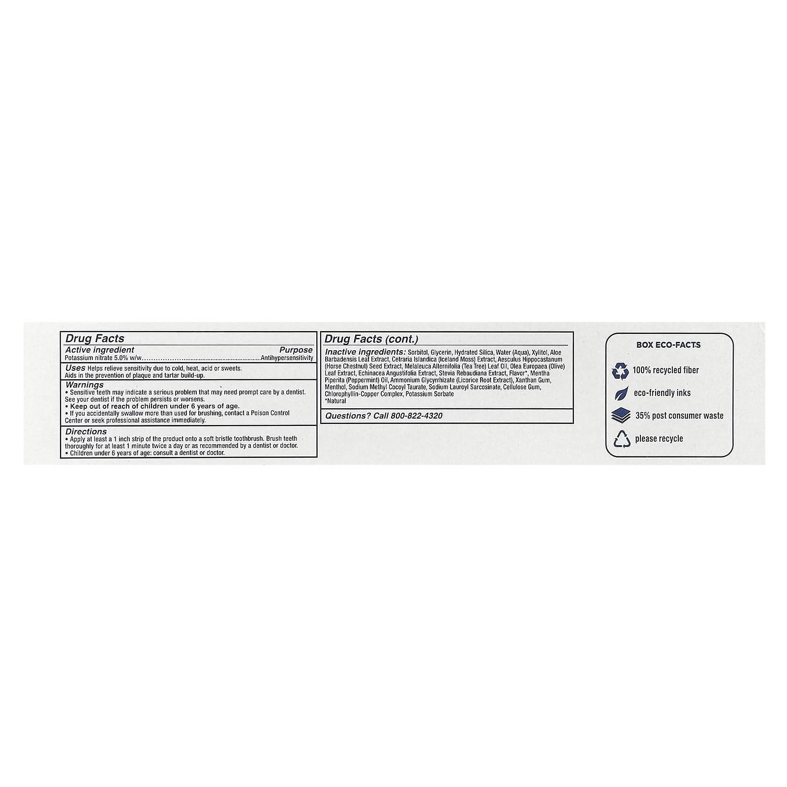 Kiss My Face Sensitive Citrus Mint Gel Toothpaste packaging and label