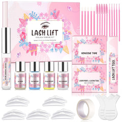 KITNOBLIS lash lift kit packaging demonstrates premium home or salon use benefits