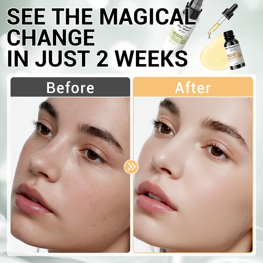 KIUORET 6-peptide booster serum bottle supports firmness and smoother skin