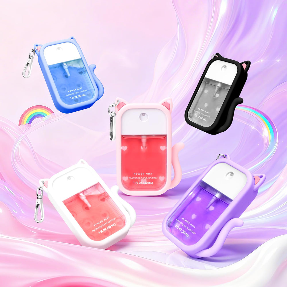 Kivzex cat silicone case with durable keyring, easy to attach to bag or keys.