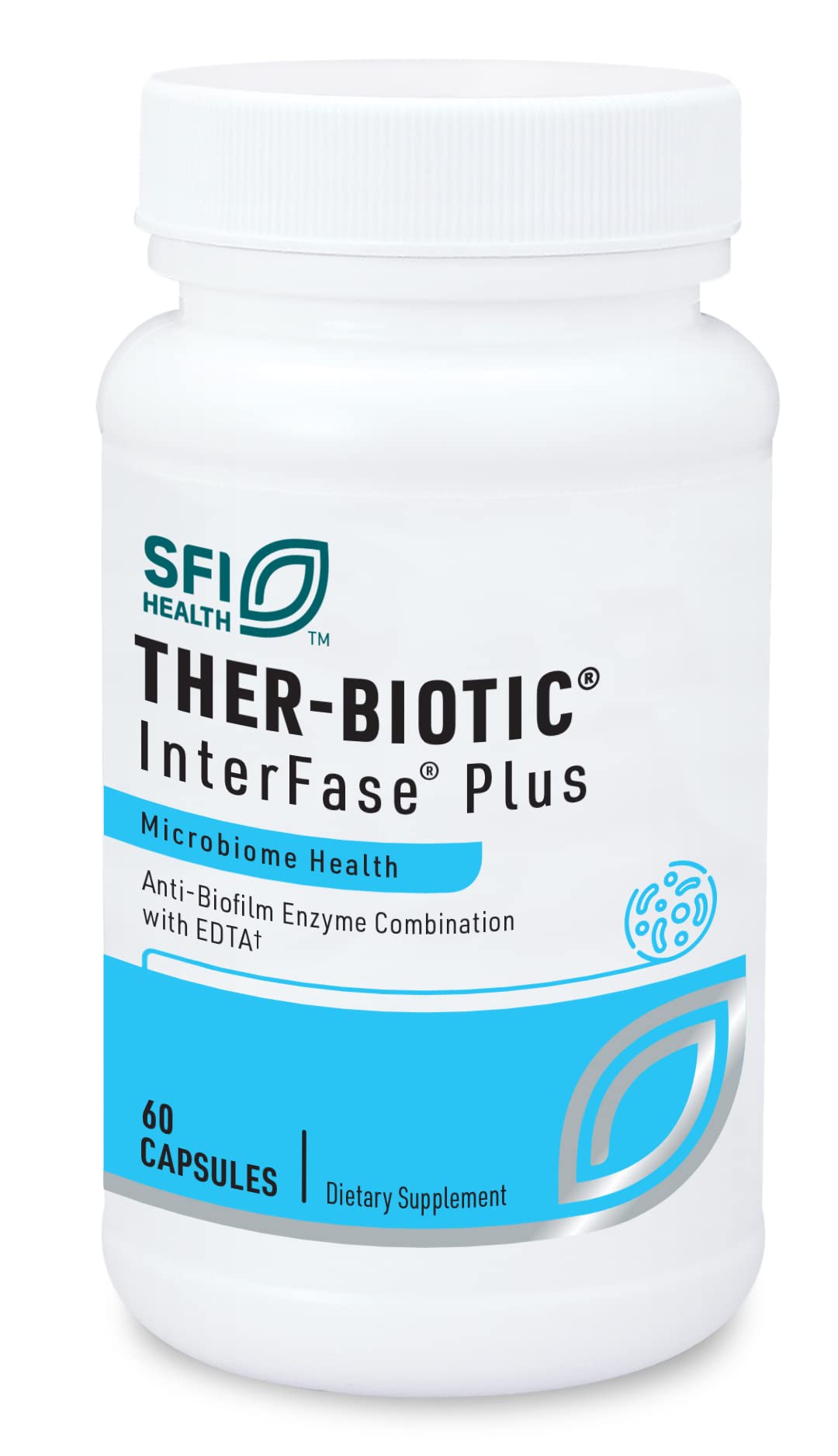 Klaire InterFase Plus bottle with 60 capsules
