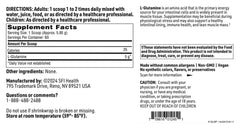 SFI Health Klaire L-Glutamine measuring spoon shows convenient serving