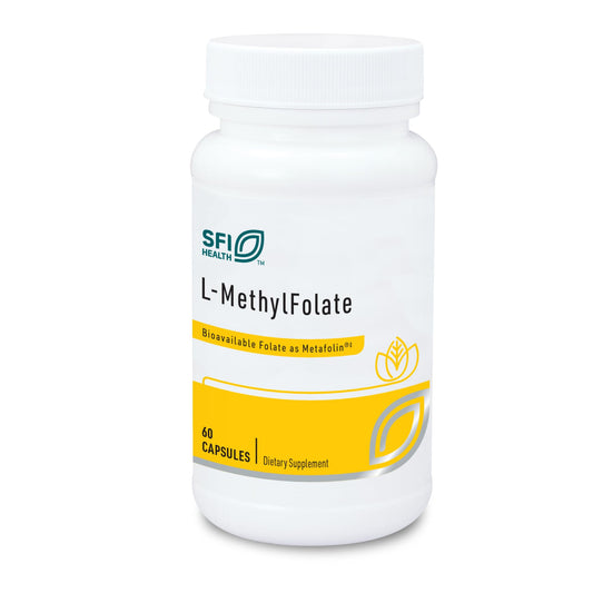 Bottle of Klaire Labs L-Methylfolate 60 capsules