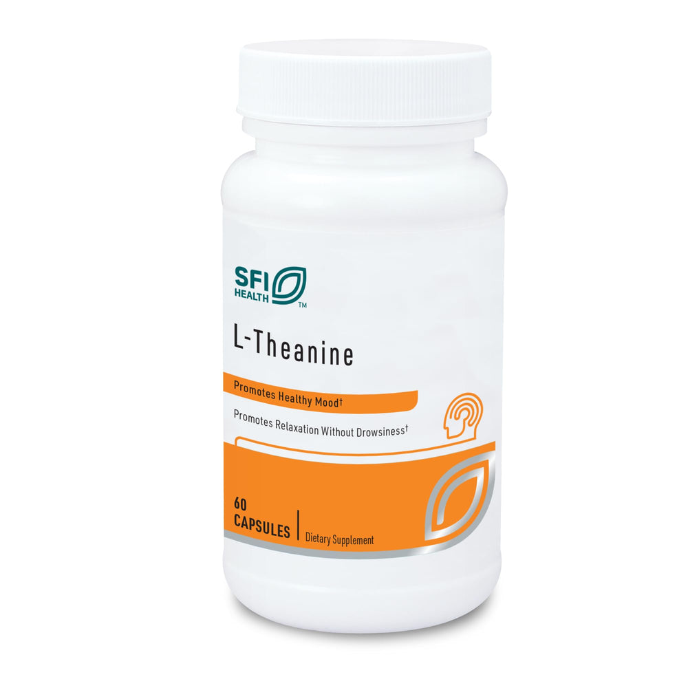 Klaire Labs L-Theanine Suntheanine 100mg bottle – 60 capsules