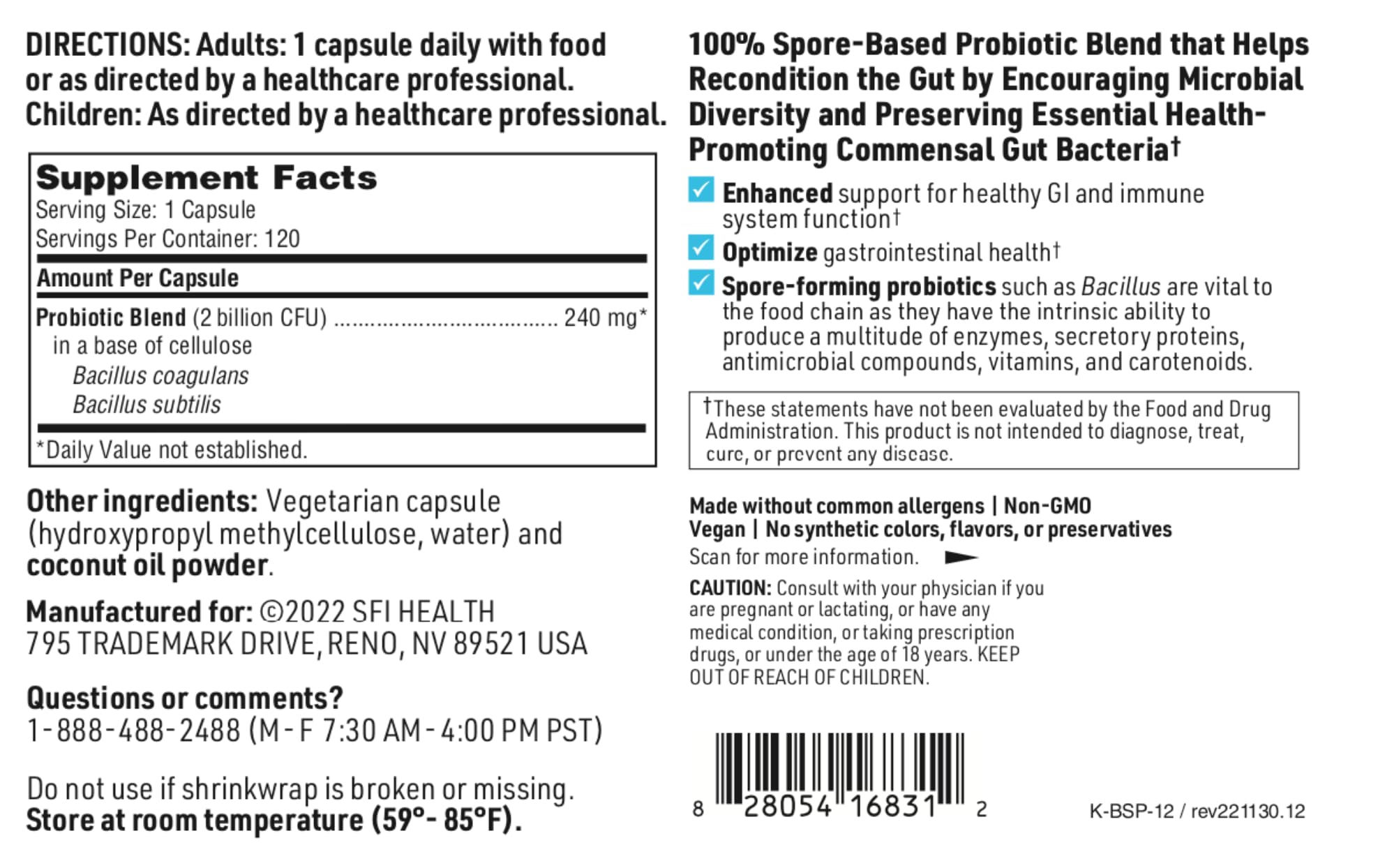 Healthcare practitioner trusted Klaire Labs BioSpora