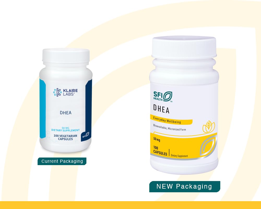 Micronized DHEA 50mg capsule showing small particle size