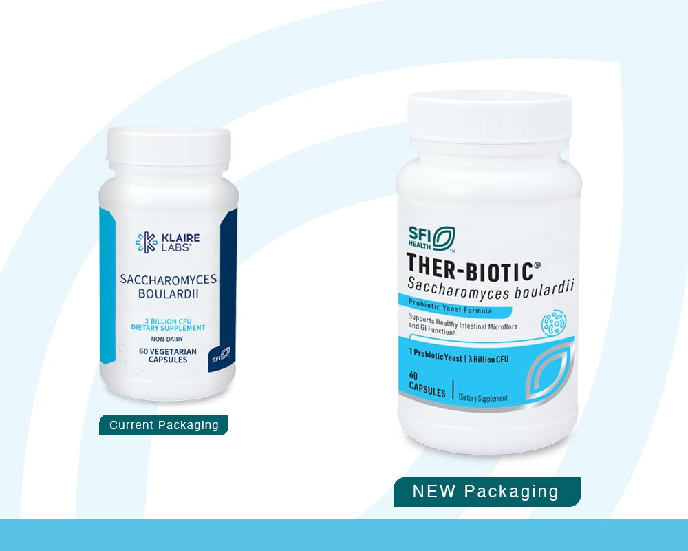 Dual scoop for precise dosing of Saccharomyces boulardii powder