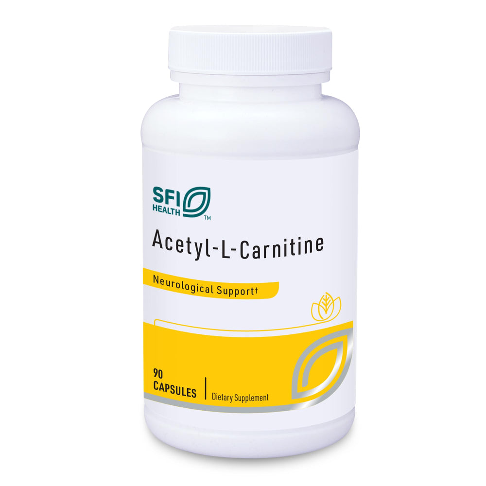 Klaire Labs SFI Health Acetyl-L-Carnitine 500 mg bottle label