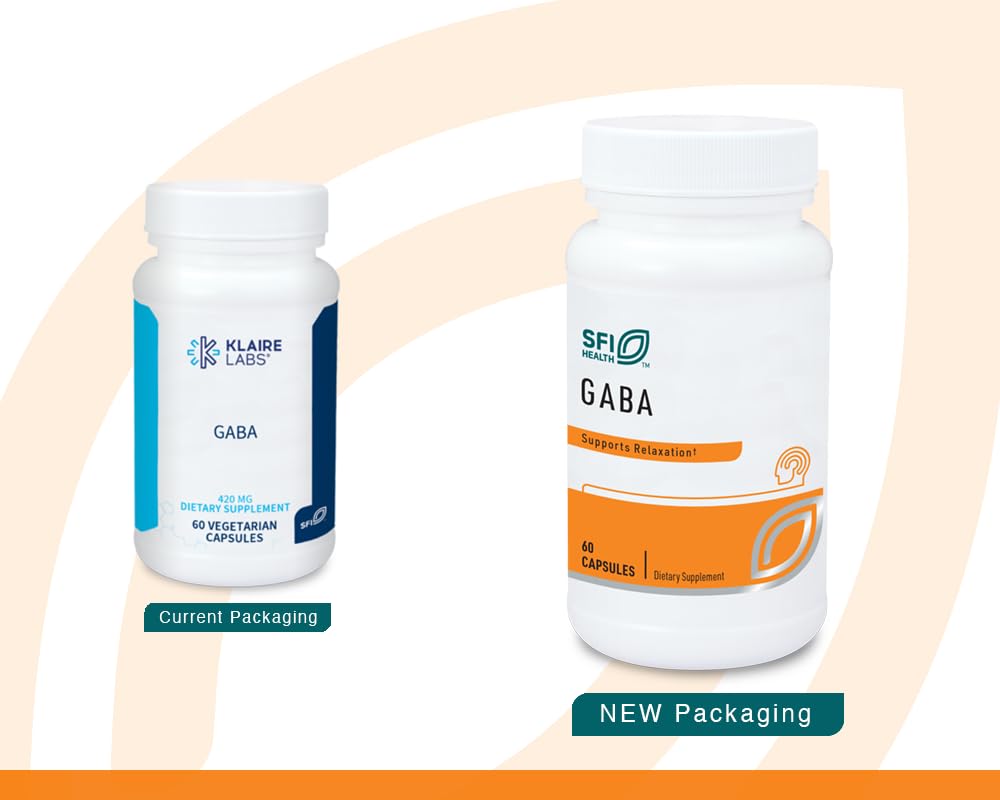 Klaire Labs SFI Health GABA ingredients panel