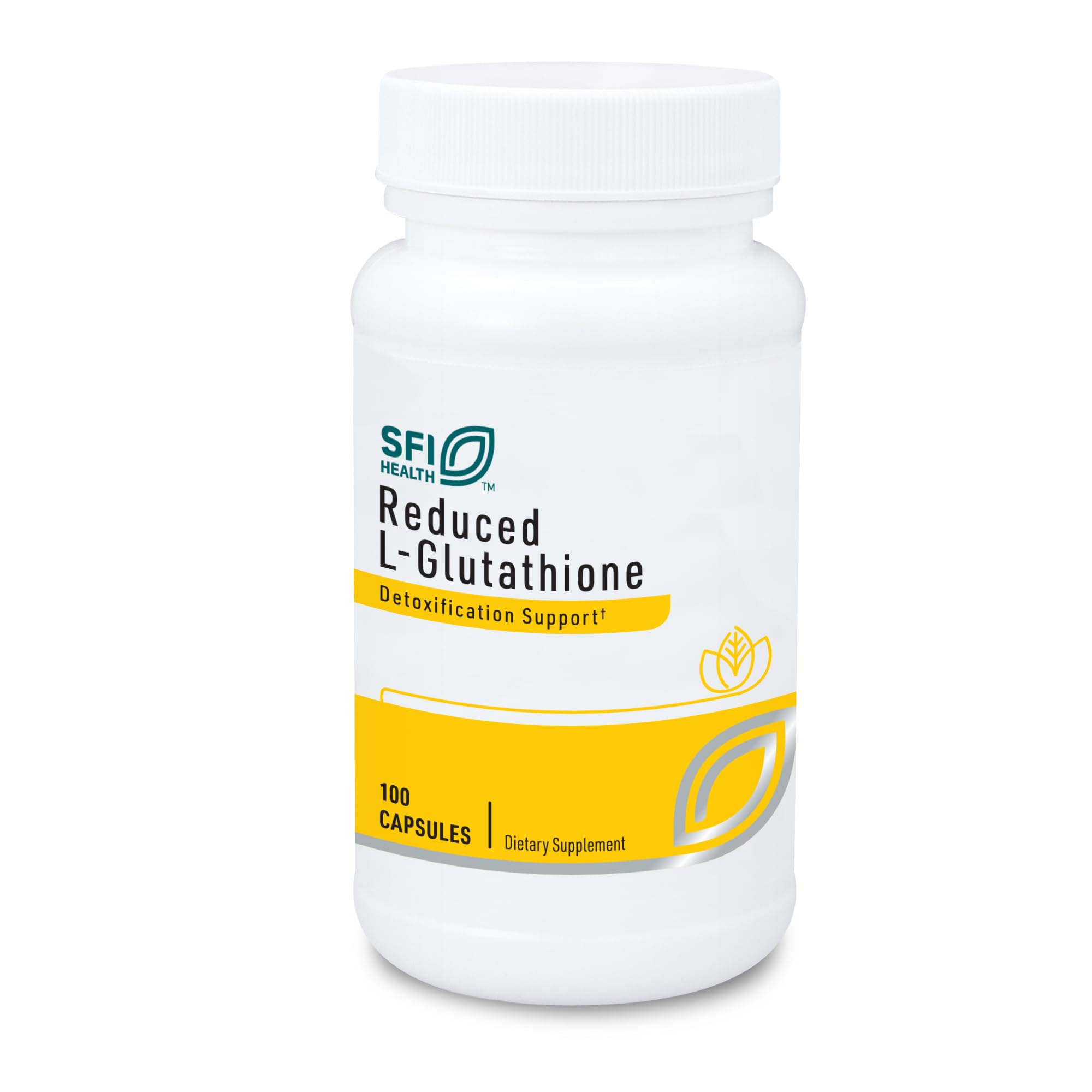 Klaire Labs SFI Health Reduced L-Glutathione 150mg bottle with 100 capsules