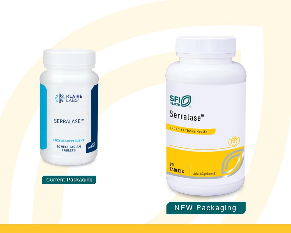 Enteric coating protecting enzyme activity in Serralase