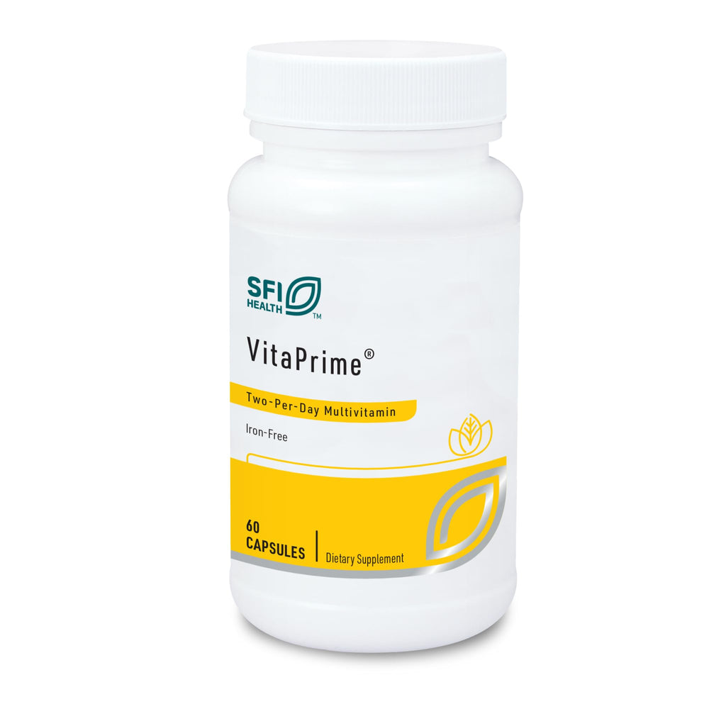VitaPrime Iron-Free Multivitamin bottle for women and men – 60 capsules