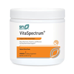 Klaire Labs VitaSpectrum Powder for Kids packaging and label – 30 servings, 171 g, citrus flavor