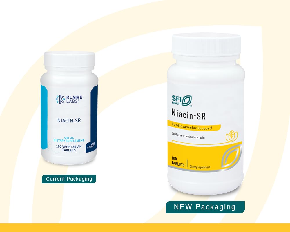 Close-up of niacin-SR 500 mg scored tablet details