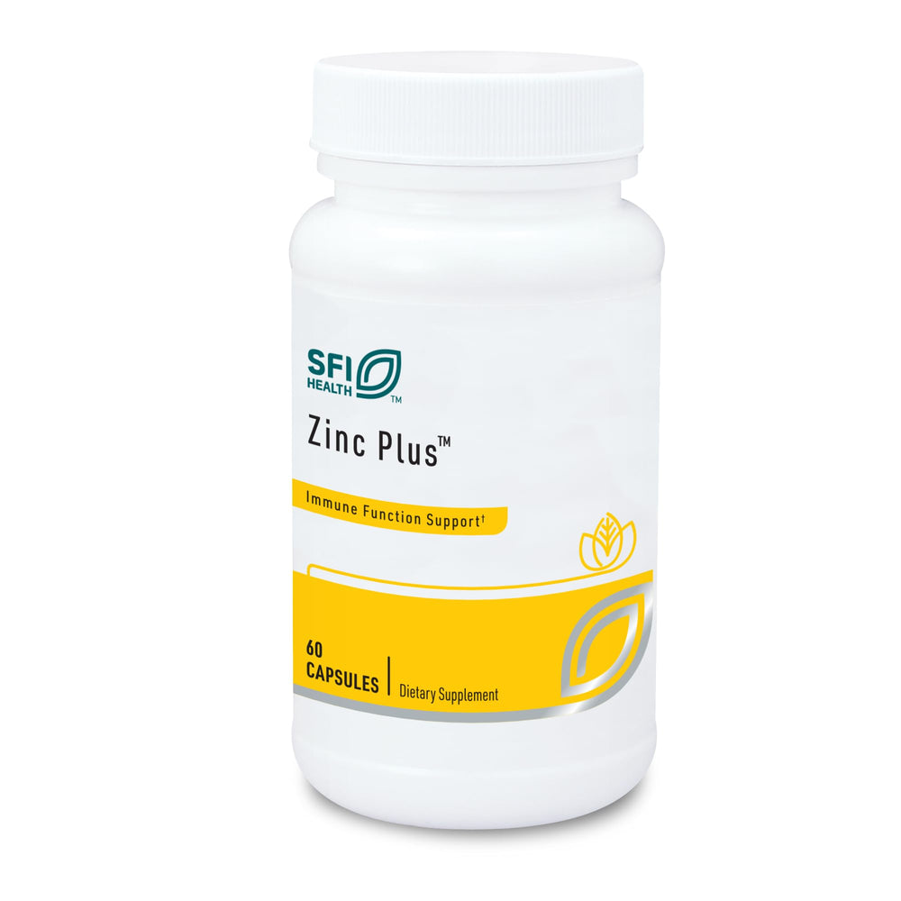 Klaire Labs Zinc Plus Immune Support bottle with label
