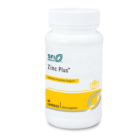 Klaire Labs Zinc Plus Immune Support bottle with label