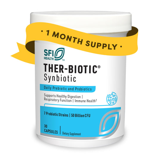Klaire Labs SFI Health Ther-Biotic Synbiotic bottle label