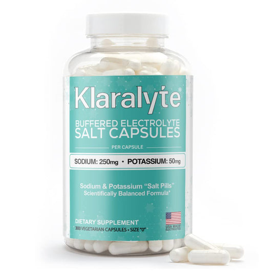 Klaralyte Buffered Electrolyte Salt Capsules bottle front view