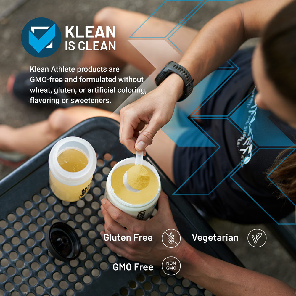 Klean Athlete Klean Essential Aminos + HMB label closeup showing ingredients