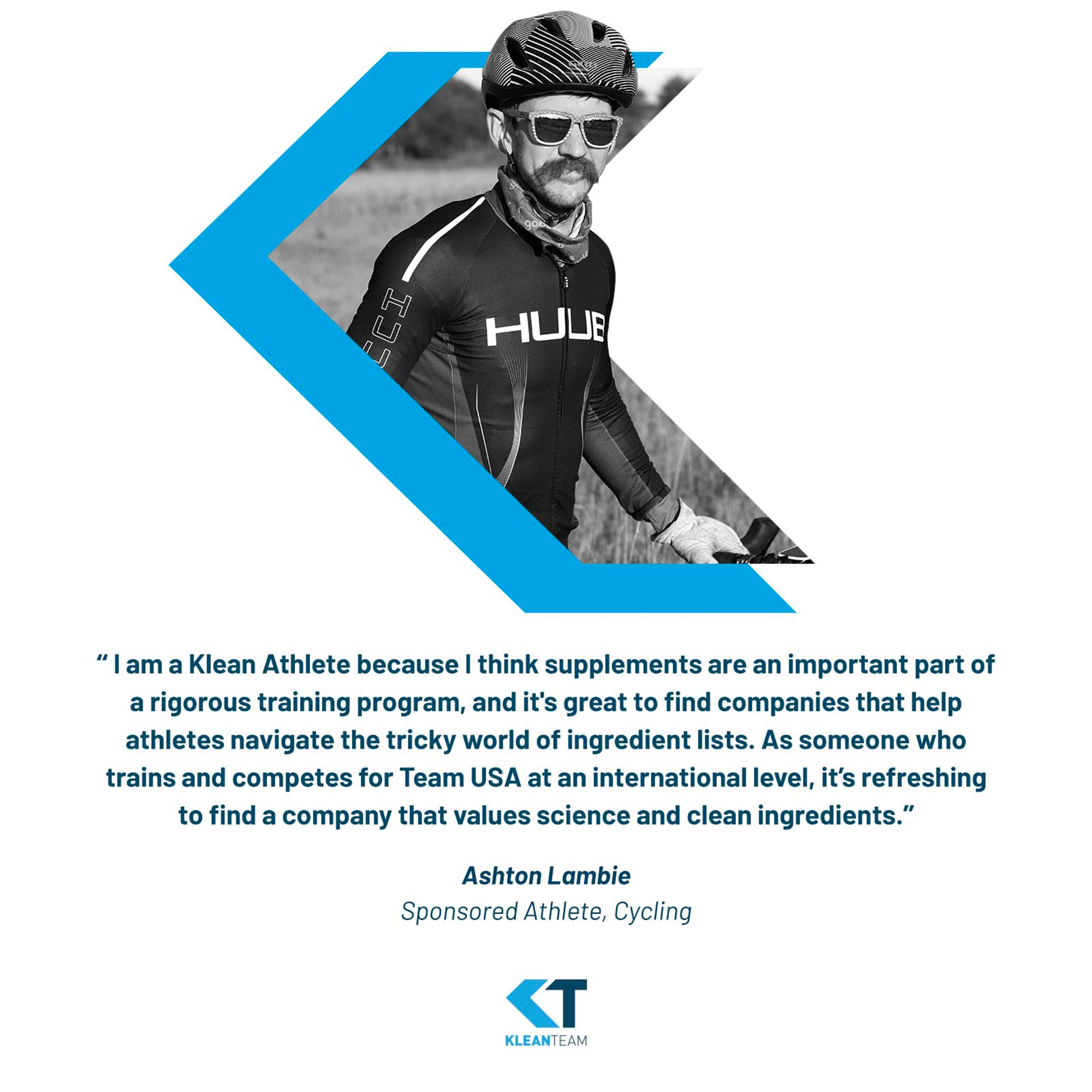 Athlete taking Klean Magnesium capsules before workout