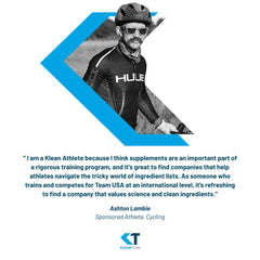 Athlete taking Klean Magnesium capsules before workout