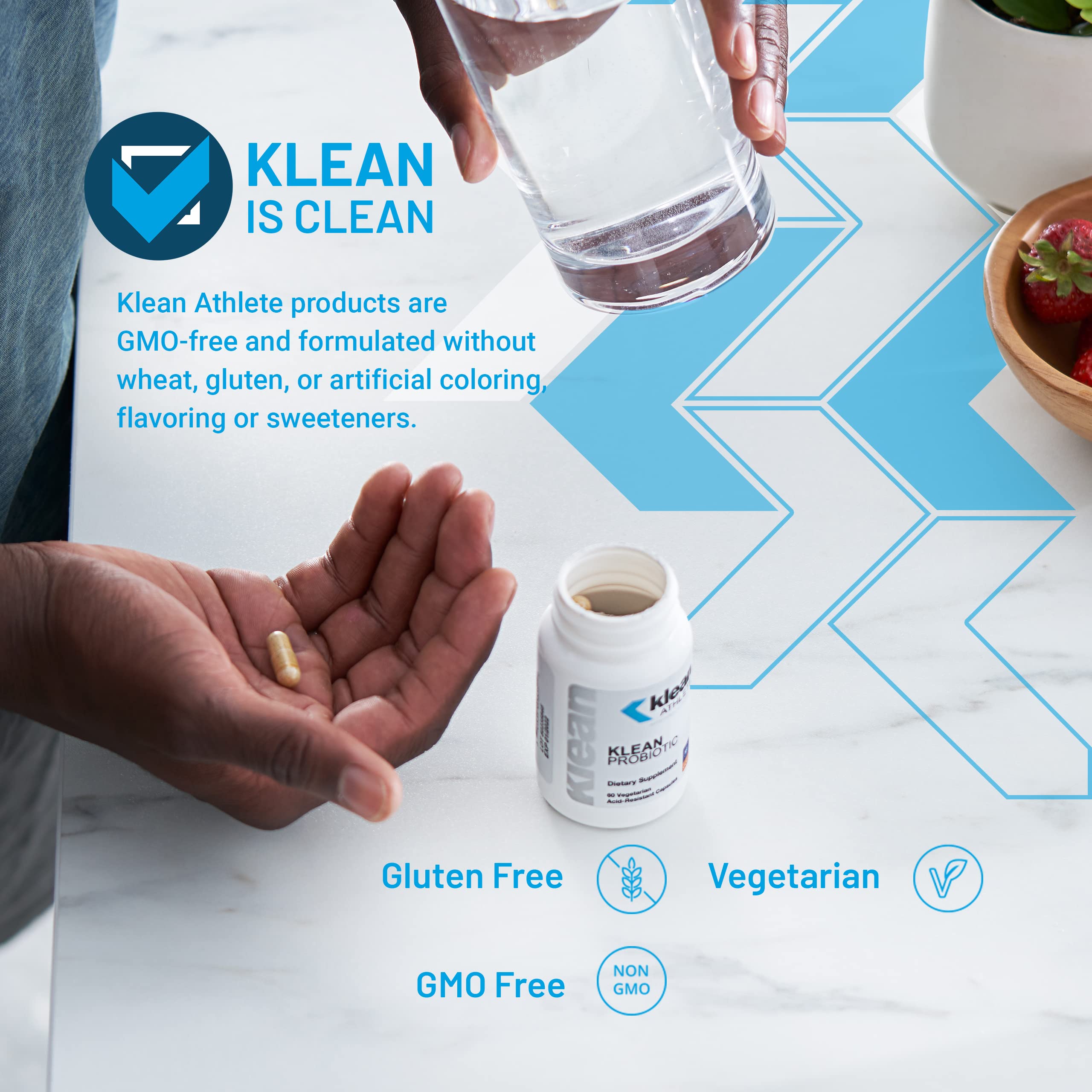 Klean Probiotic label highlights NSF Certified for Sport quality assurance.