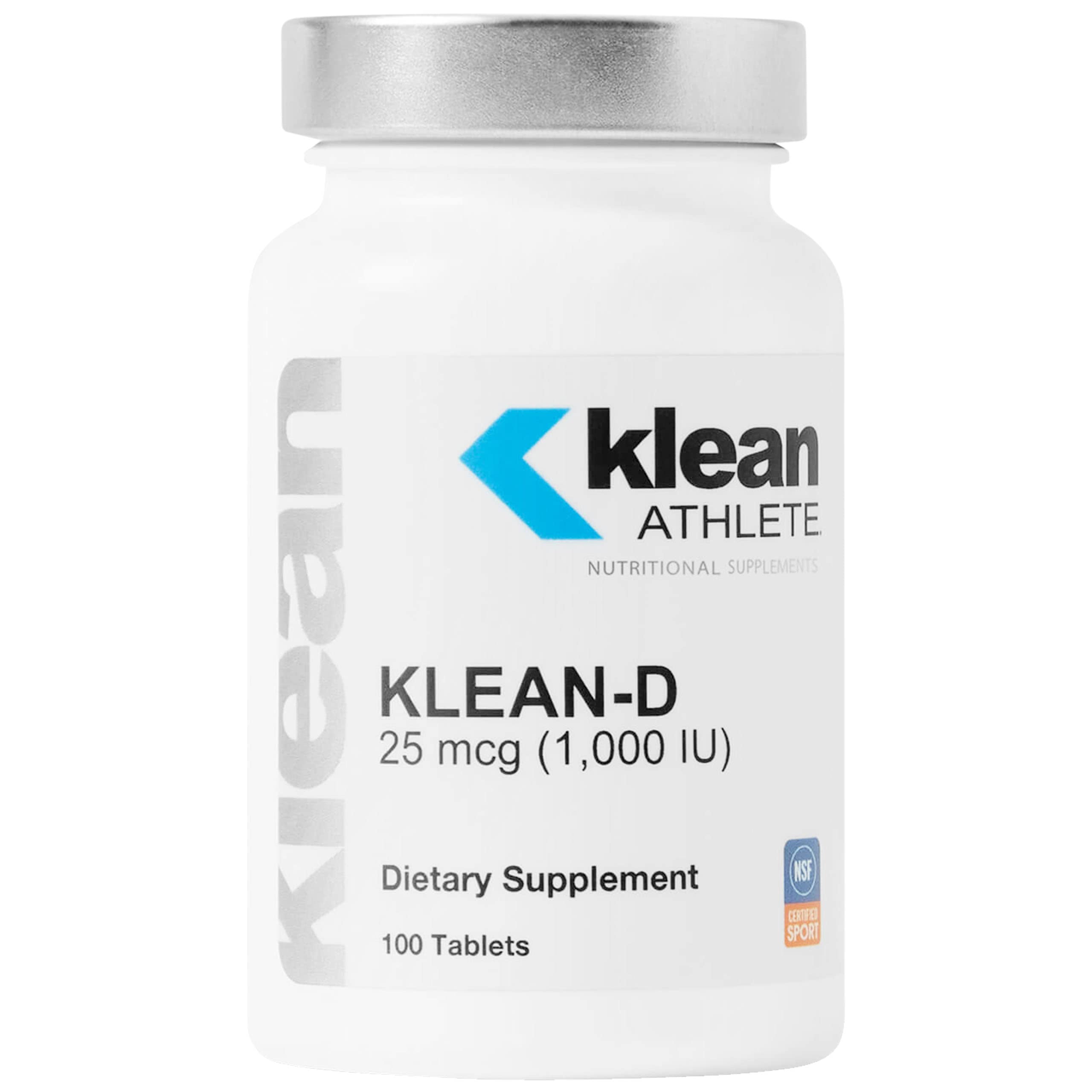 Product view: Klean-D 25 mcg (1000 IU) Vitamin D3 bottle