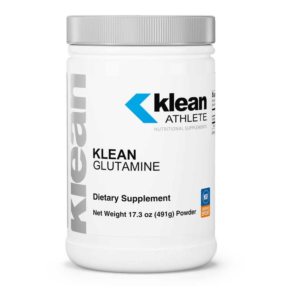 Front view of Klean Glutamine bottle